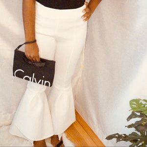 White Wide Leg Pants